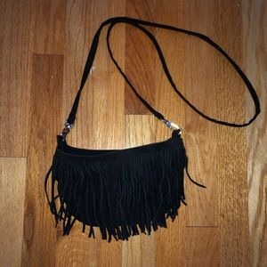 PINK Fringe Crossbody